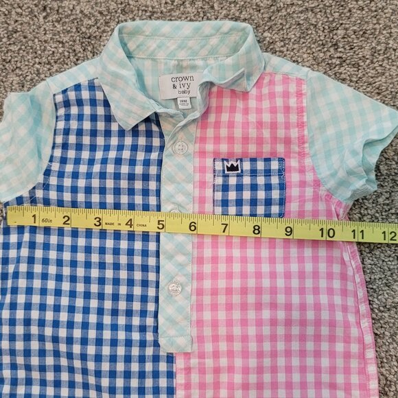 2 Crown & Ivy Boys  Romper & Overalls 18 Months - Picture 5 of 8